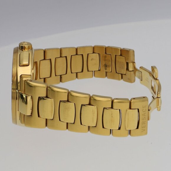 VERSACE VFG190016 Mystic sports black SS/Gold Plated QZ - Picture 5 of 8